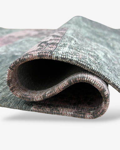 Patchwork - Gris / Rose 160 x 230 cms