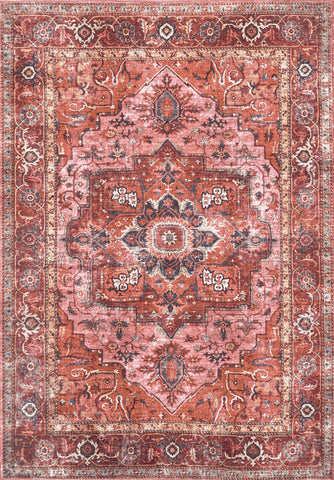 Tapis vintage lavable -  Oria - Beige / Crème