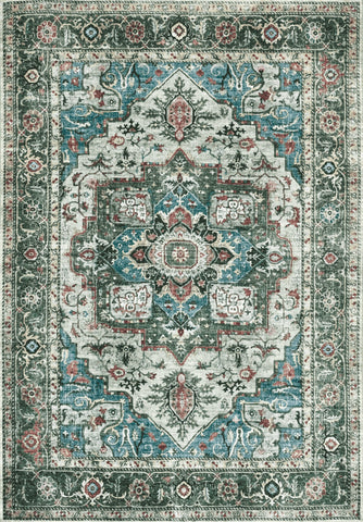 Tapis vintage lavable -  Oria - Beige / Crème
