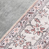 Tapis vintage lavable - Skye - Rose / Crème